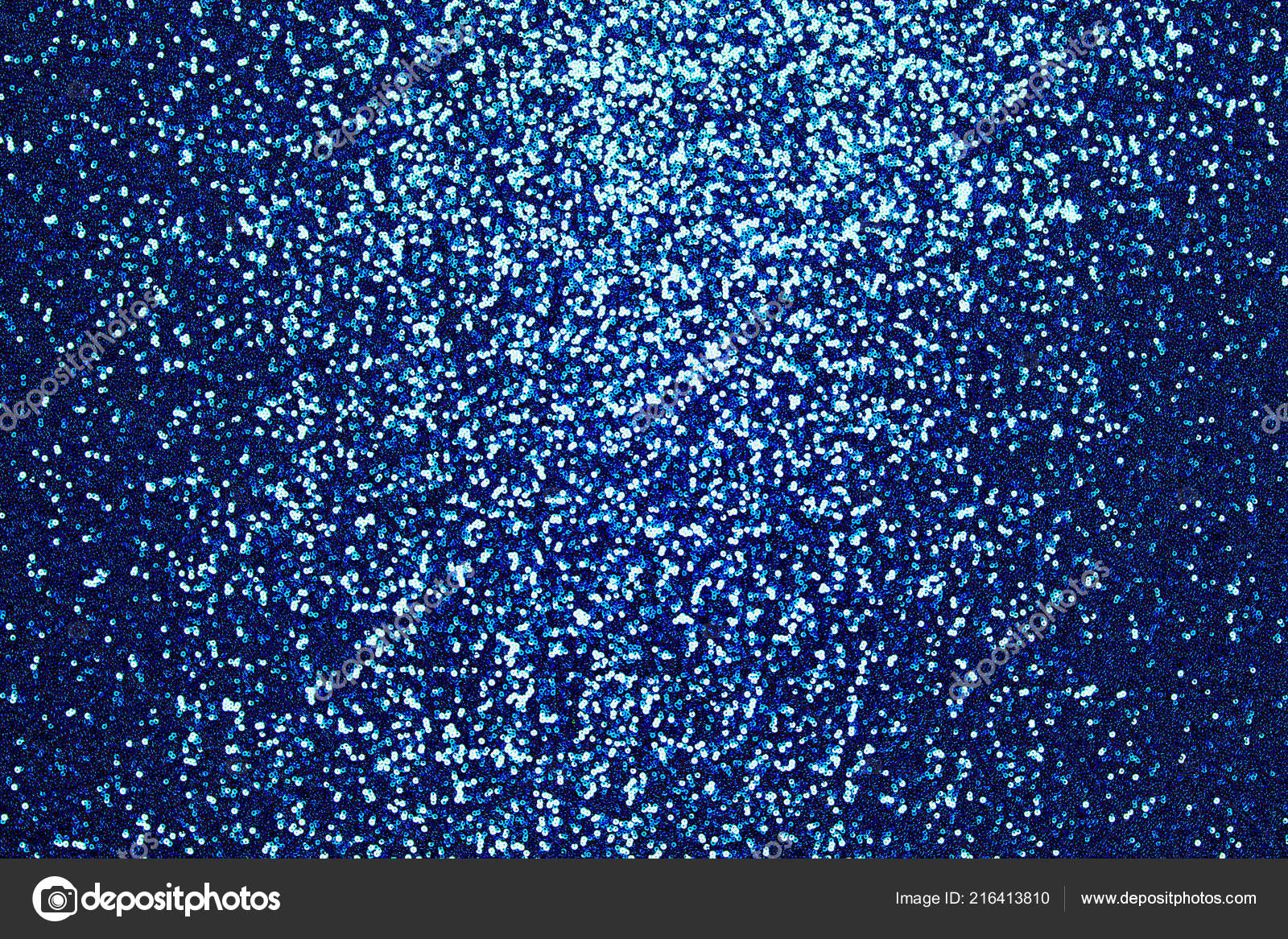 Sparkling blue sequin textile background, fabric, sequins on fabric