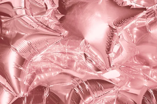 Rosa, rosa balões das estrelas brilham e brilham — Fotografia de Stock