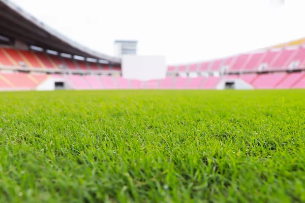 Grama Verde Campo Futebol — Fotografia de Stock