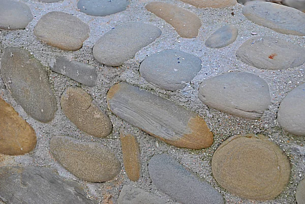 Día Invierno Largo Costa Con Una Playa Piedra — Foto de Stock