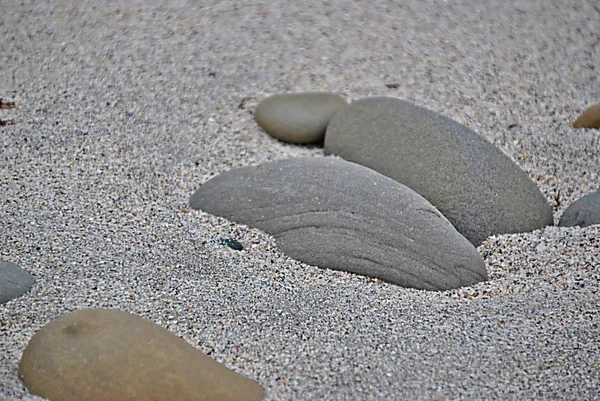 Dia Inverno Longo Costa Com Uma Praia Pedra — Fotografia de Stock