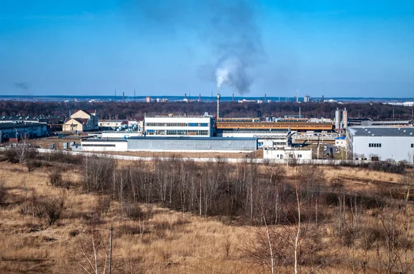 Zakład przemysłu chemicznego — Zdjęcie stockowe