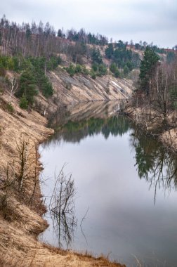 Terk edilmiş taş ocağı potas tuz