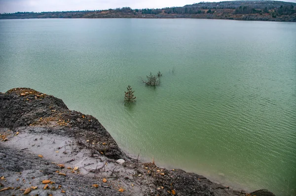 Abandoned quarry potash salt — Stock Photo, Image