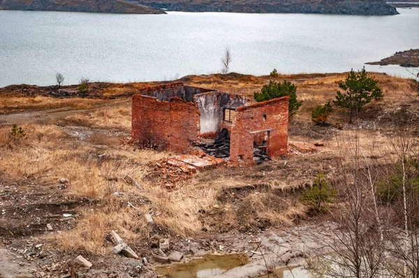 Lac Empoisonné Dans Une Vieille Carrière — Photo