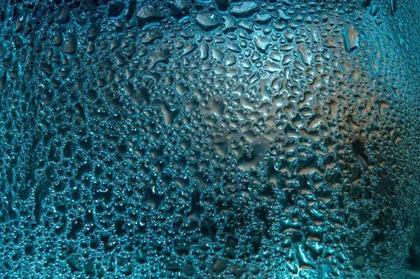 Gotas de agua sobre vidrio — Foto de Stock