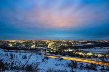 gece şehir panoraması