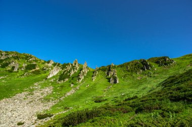 Karpat dağlarında kayalar