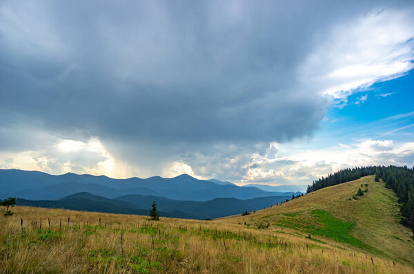 Thundercloud over the mountains