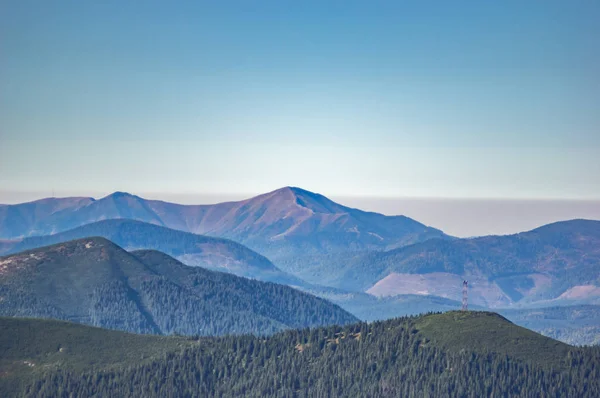 Mountains in the blue haze