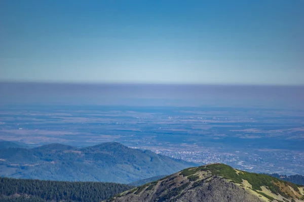 Mountains in the blue haze