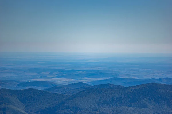 Mountains in the blue haze