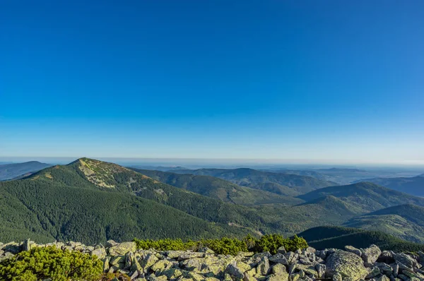 Mountains in the blue haze