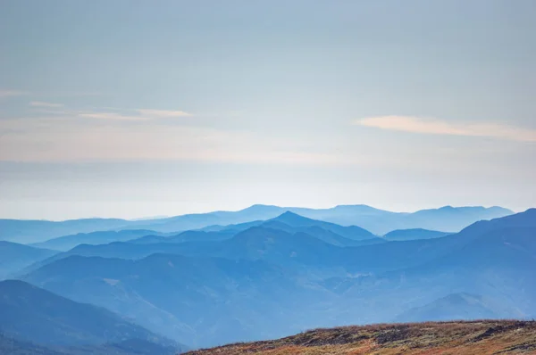 Mountains in the blue haze