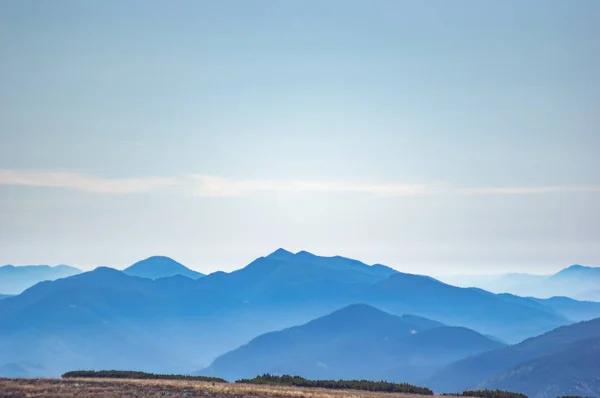 Mountains in the blue haze