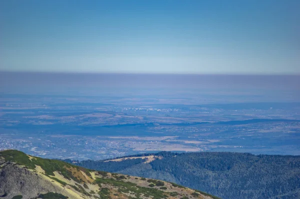 Mountains in the blue haze