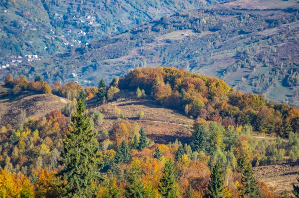 Dağlarda sonbahar manzarası — Stok fotoğraf