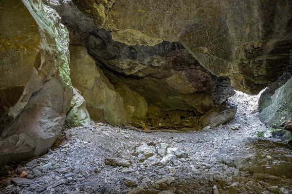 A small cave in gypsum rock