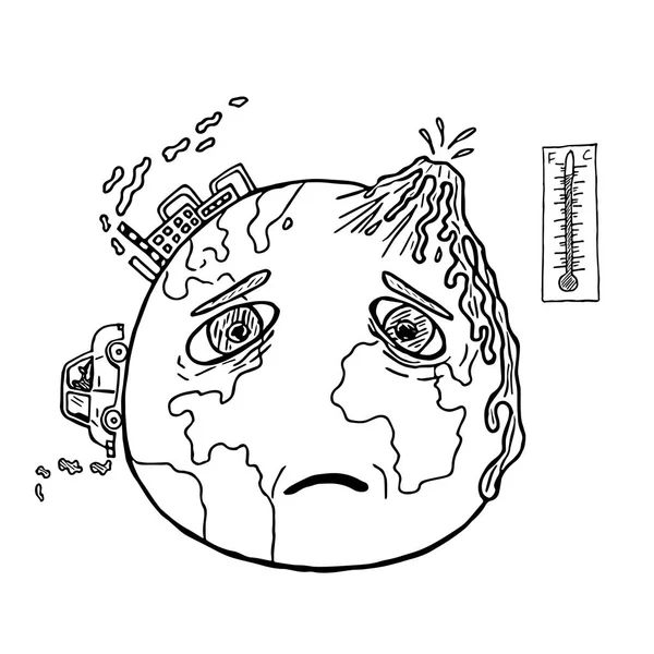 Earth Cryストックベクター ロイヤリティフリーearth Cryイラスト Depositphotos