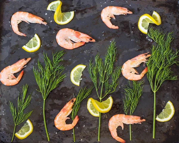 Frozen cooked shrimp to cooking with lemon dill and spices.