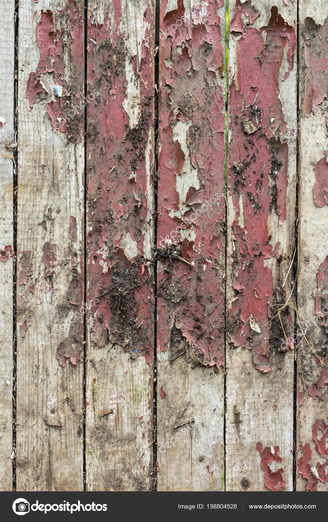 old wooden background remains pieces scraps old paint wood