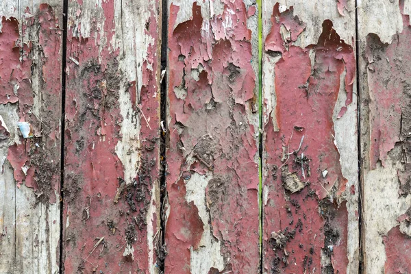 Fundo Madeira Velha Com Restos Pedaços Restos Tinta Antiga Madeira — Fotografia de Stock