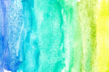 Beyaz arka planda soyut suluboya resim el boyası. Suluboya arkaplanı