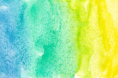 Beyaz arka planda soyut suluboya resim el boyası. Suluboya arkaplanı