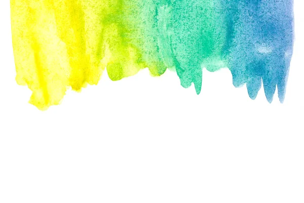 Border of abstract watercolor art hand paint on white background. Watercolor background — Stock Photo, Image