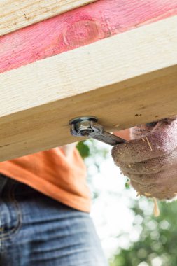 El anahtarı montajı mobilya inşaat.