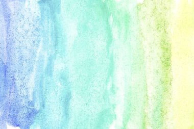 Beyaz arka planda soyut suluboya resim el boyası. Suluboya arkaplanı