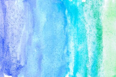 Beyaz arka planda soyut suluboya resim el boyası. Suluboya arkaplanı