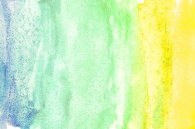 Beyaz arka planda soyut suluboya resim el boyası. Suluboya arkaplanı