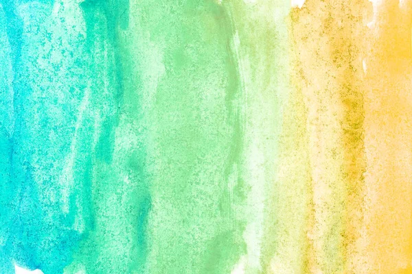 투명 한 물감 공예가는 흰 바탕에 손으로 페인트칠을 한다. 수채 색 배경 — 스톡 사진