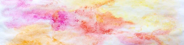 banner of abstract painted colorful watercolor background