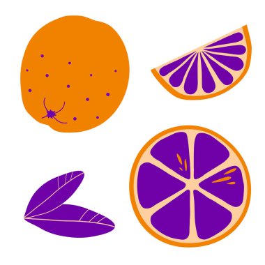 Düz biçimli dilimlenmiş kireç seti beyaz arkaplanda izole edilmiş..