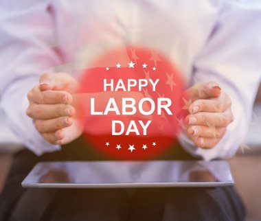 İşçi Bayramı konseptin kutlu olsun. Amerika ve ABD 'de resmi tatil.