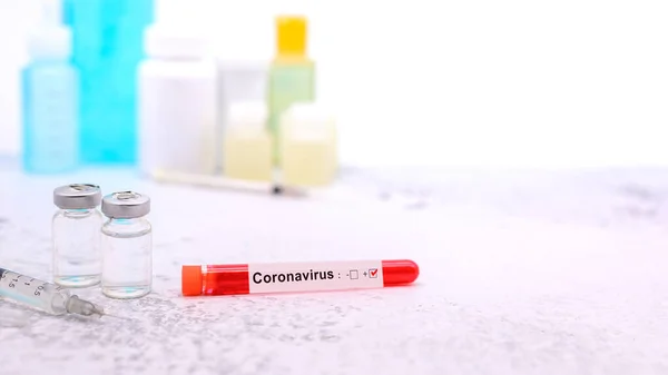 Vacunas Tratamientos Contra Coronavirus Covid Terapéutico Desarrolla Para Pacientes Infectados — Foto de Stock