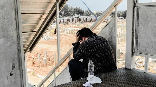 Desemprego Problema Saúde Mental Transtorno Estresse Pós Traumático Tept Renúncia — Fotografia de Stock