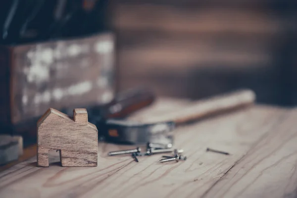 Wfh Schreiner Der Von Hause Aus Arbeitet Bleiben Sie Hause — Stockfoto