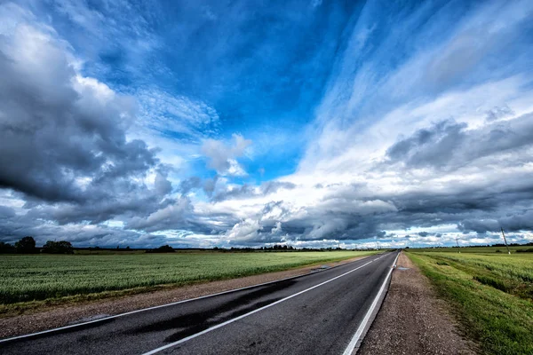 Highway Dramatic Sky — Stock Photo, Image