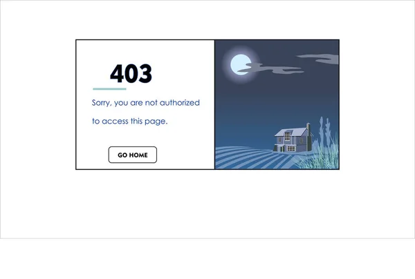 403 hata işareti. ileti