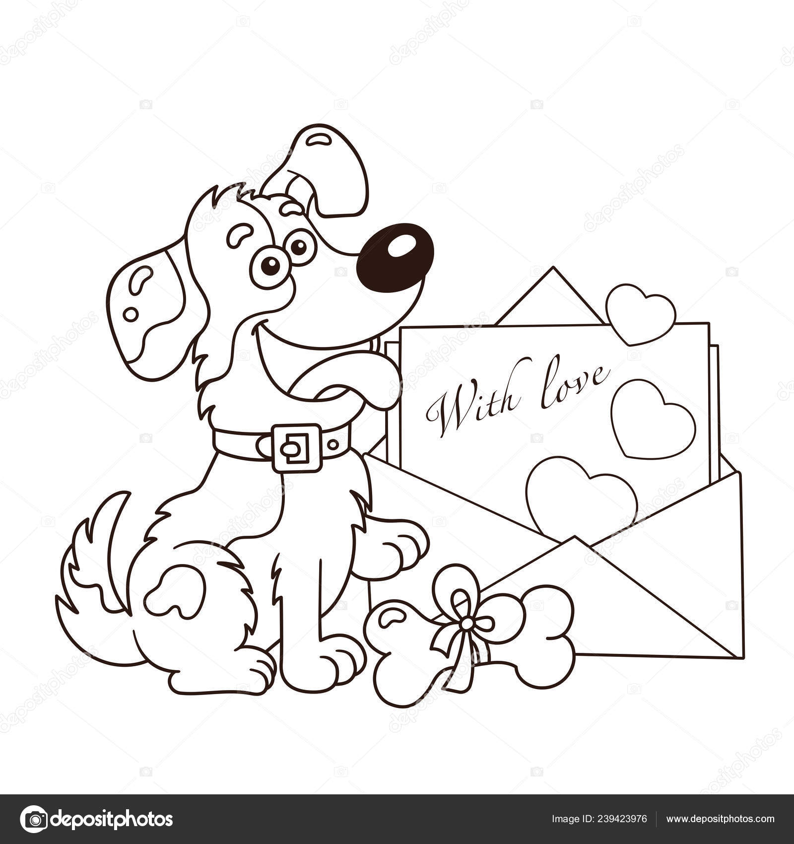 Desenho De Cachorrinho Feliz Em Animado Páginas Para Colorir Preto E Branco  Esboço Livro Vetor PNG , Desenho De Carro, Desenho De Desenho Animado,  Desenho De Livro Imagem PNG e Vetor Para