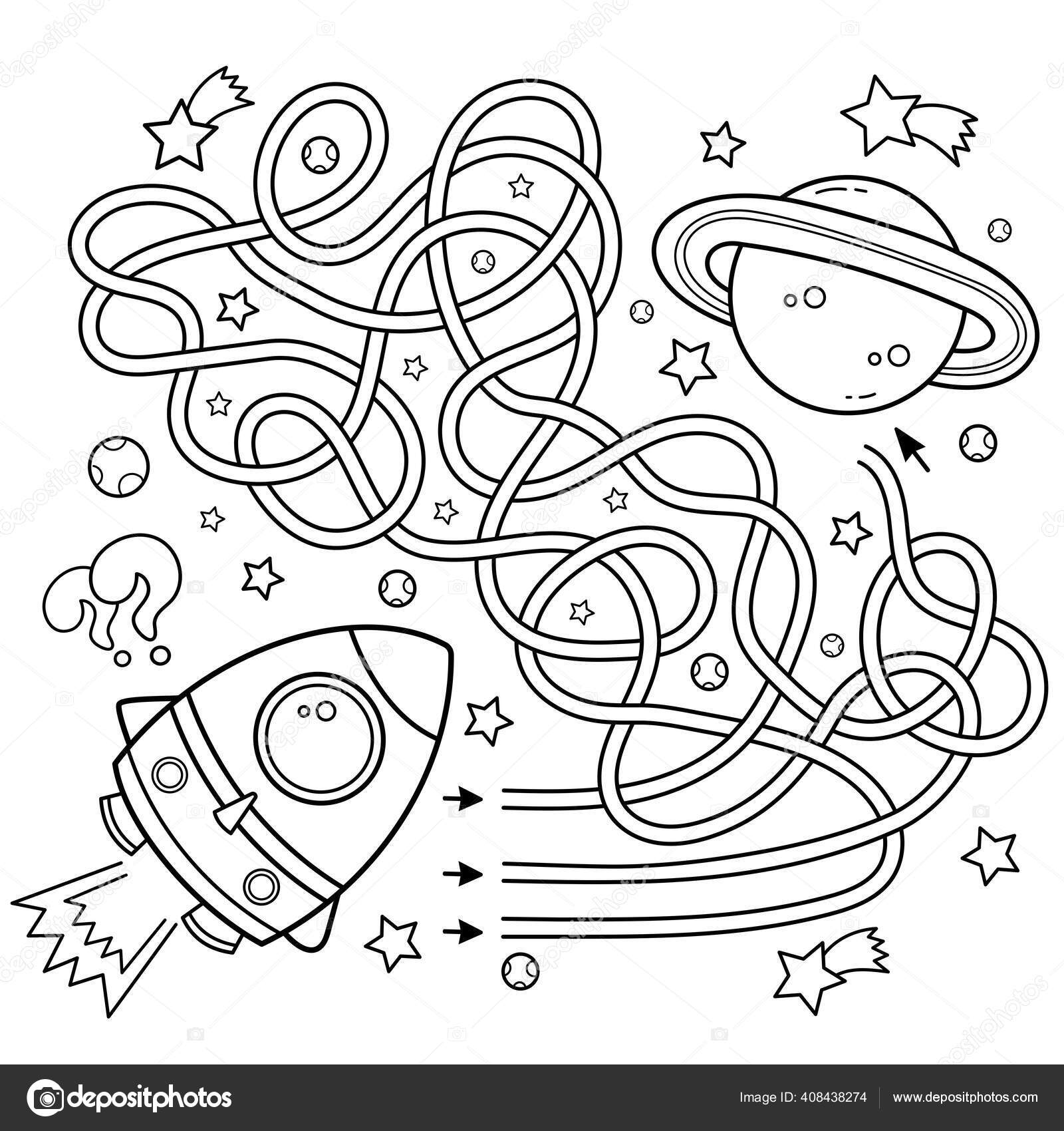 Labirinto Labirinto Jogo Para Crianças Pré Escolares Puzzle Estrada  Inclinada imagem vetorial de Oleon17© 355267070