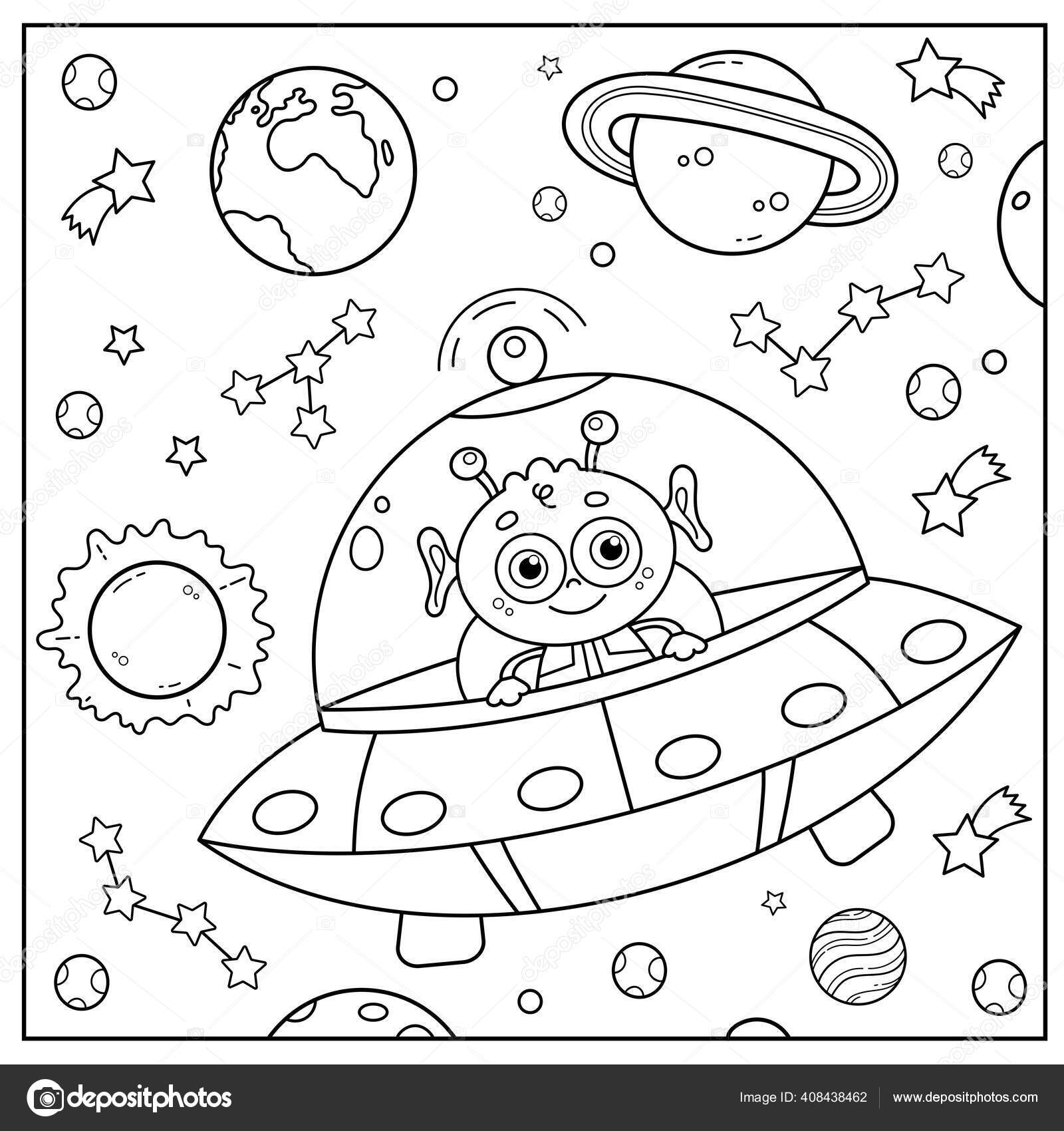 Desenhos de Aliens para Colorir - Colorir.com