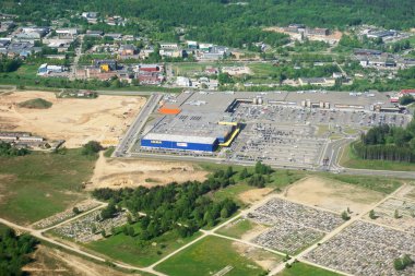 Vilnius, Litvanya - 8 Mayıs 2018: Alışveriş merkezi 