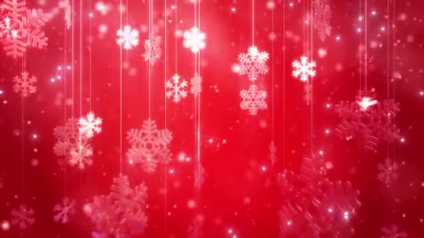 Winter Sparkle Snowing Background — Stock Video