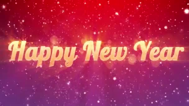 Felice Anno Nuovo Sfondo — Video Stock