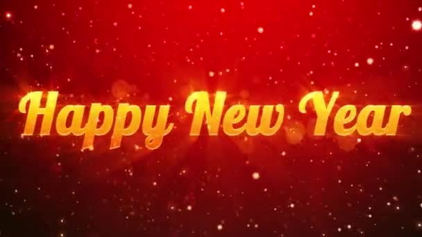 Felice Anno Nuovo Sfondo — Video Stock