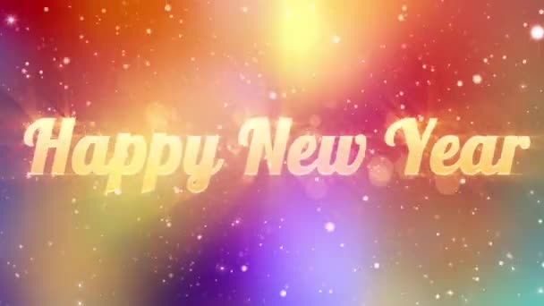 Felice Anno Nuovo Sfondo — Video Stock